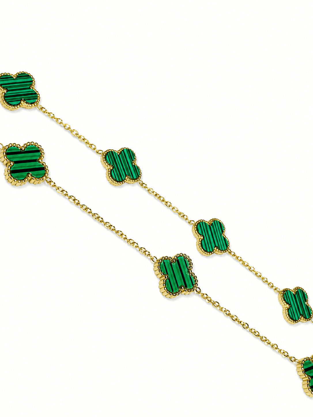 0003 | GREEN CLOVER NECKLACE