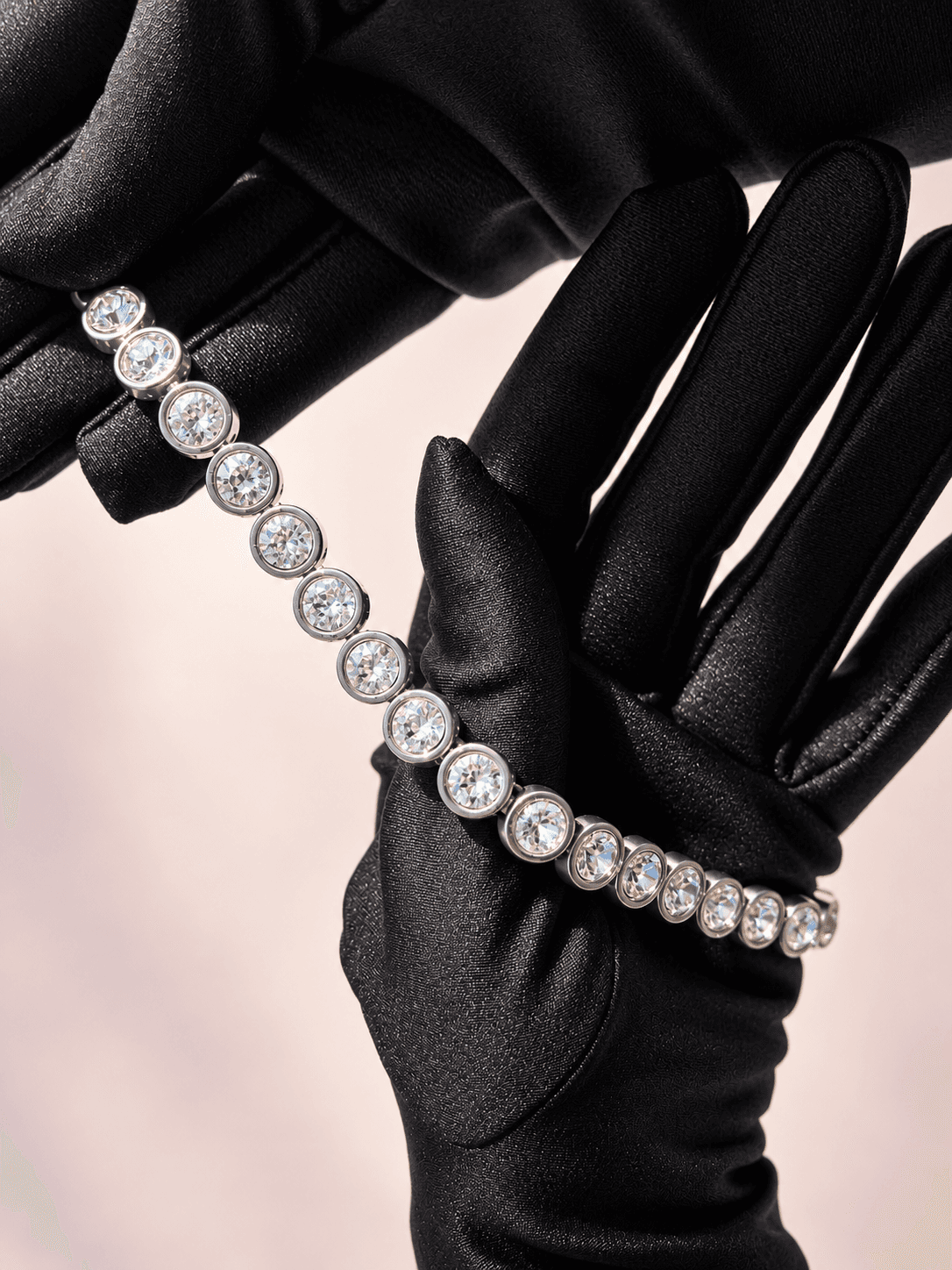Crystal Circle Tennis Bracelet — 0052